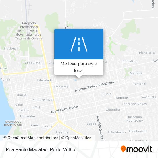 Rua Paulo Macalao mapa