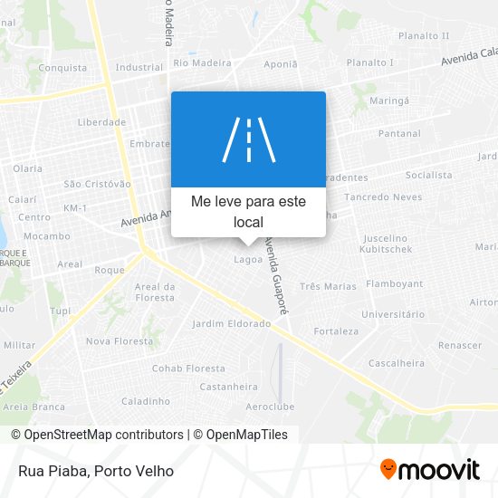 Rua Piaba mapa