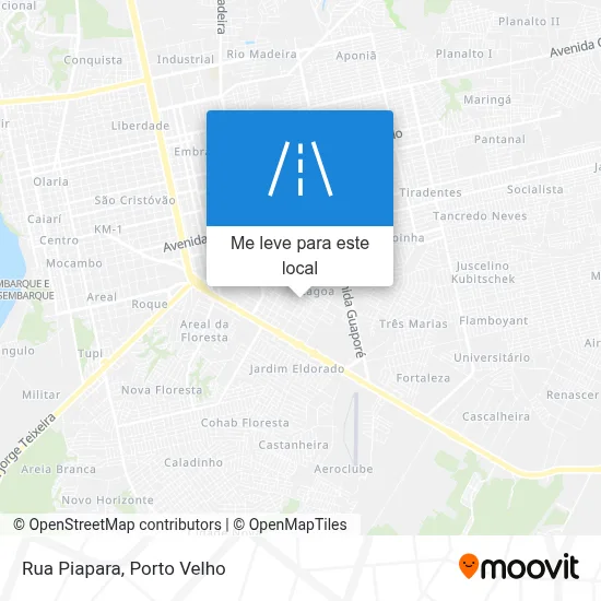 Rua Piapara mapa
