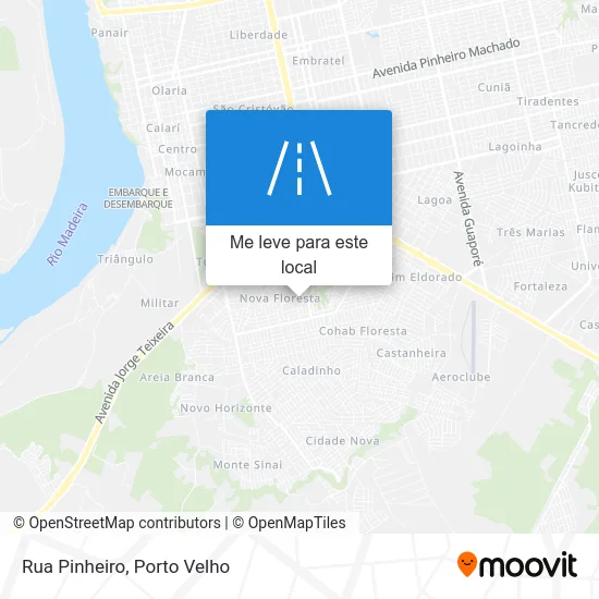 Rua Pinheiro mapa