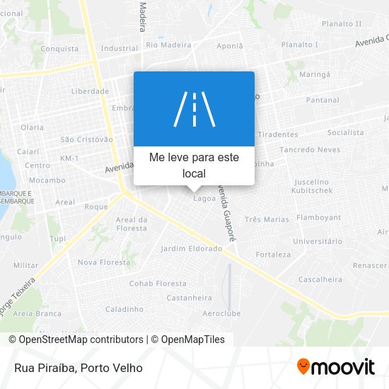 Rua Piraíba mapa
