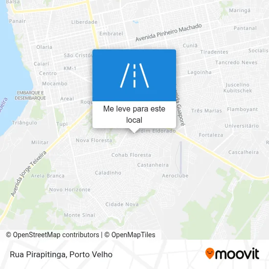 Rua Pirapitinga mapa