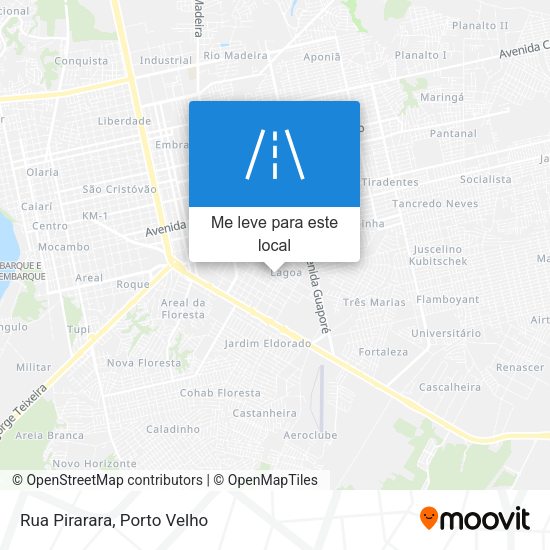 Rua Pirarara mapa