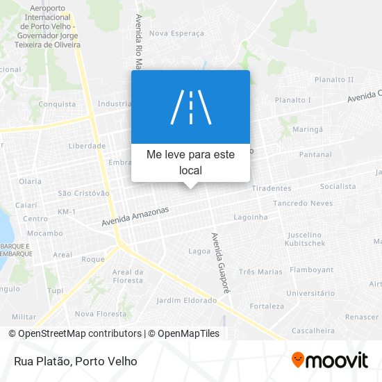 Rua Platão mapa