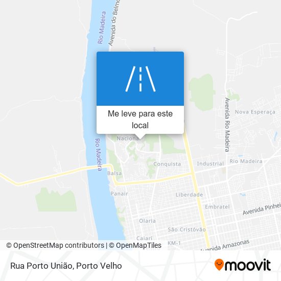 Rua Porto União mapa