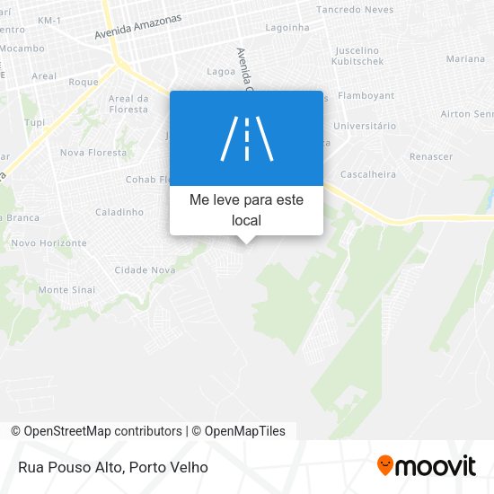 Rua Pouso Alto mapa