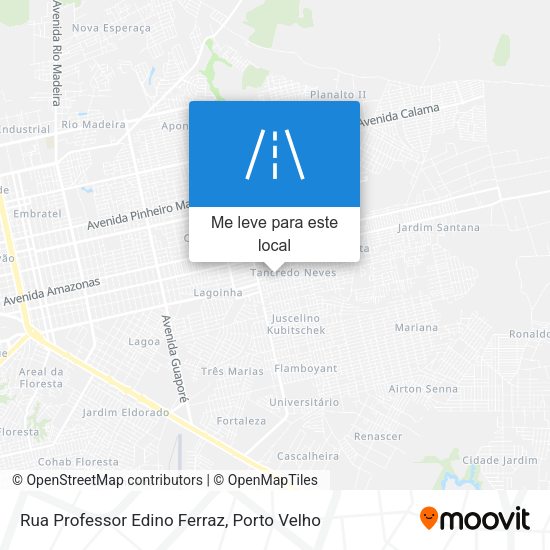 Rua Professor Edino Ferraz mapa