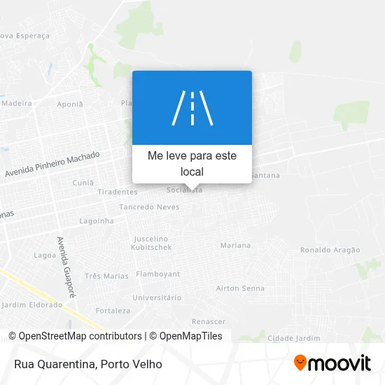 Rua Quarentina mapa