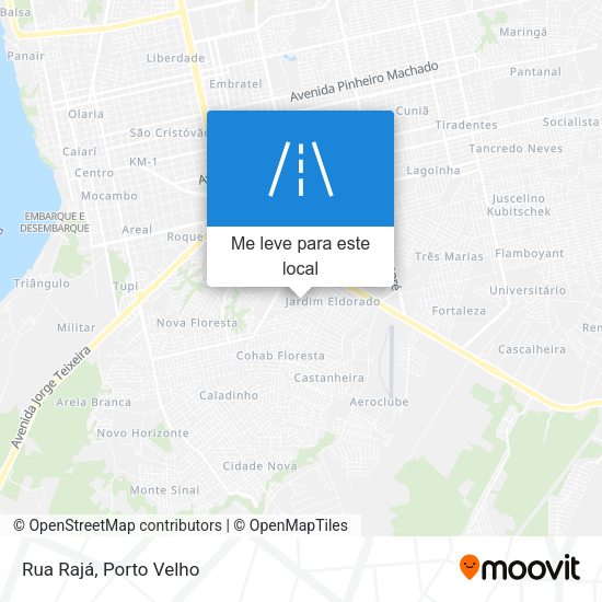 Rua Rajá mapa