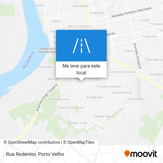 Rua Redentor mapa