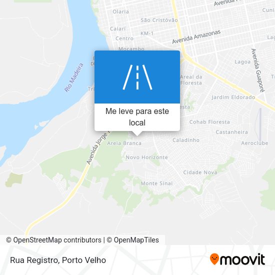 Rua Registro mapa