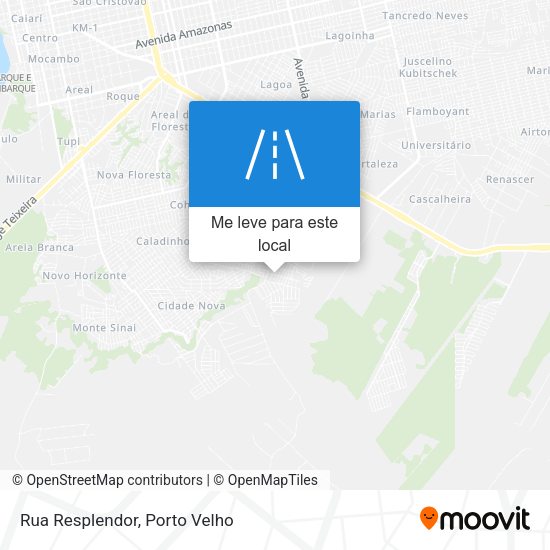 Rua Resplendor mapa