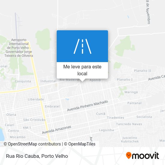 Rua Rio Cauba mapa