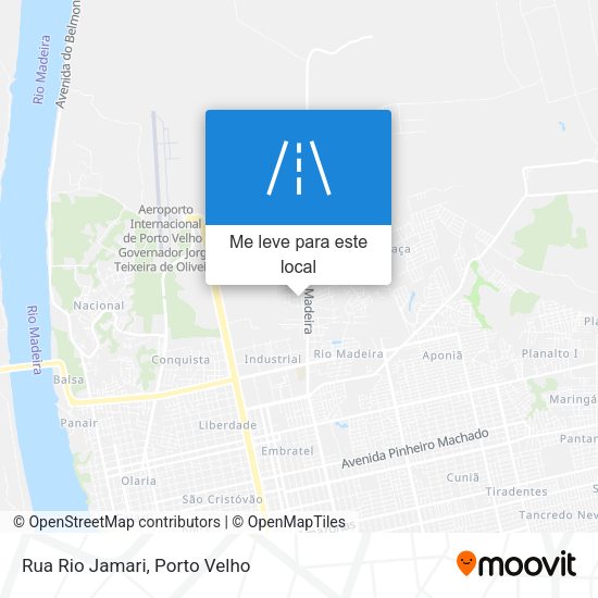 Rua Rio Jamari mapa