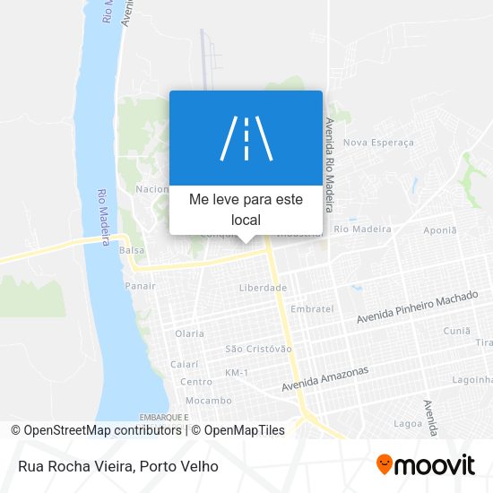 Rua Rocha Vieira mapa