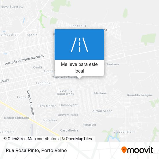 Rua Rosa Pinto mapa