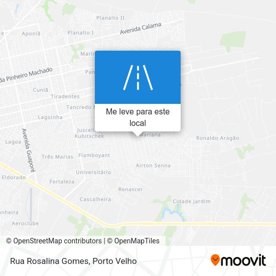Rua Rosalina Gomes mapa