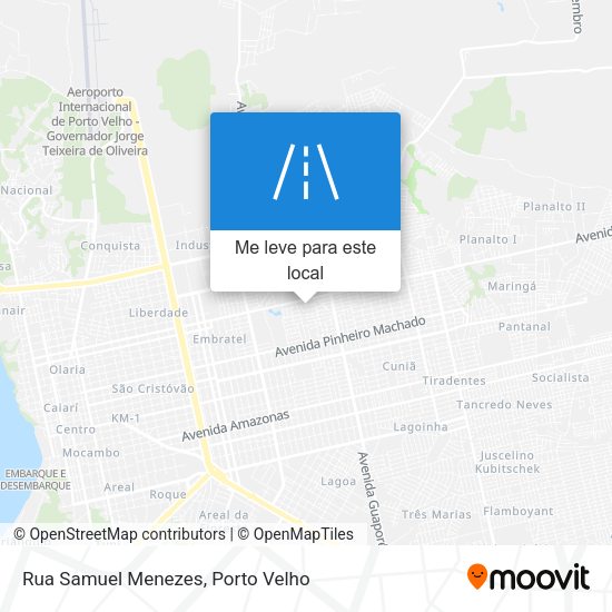 Rua Samuel Menezes mapa