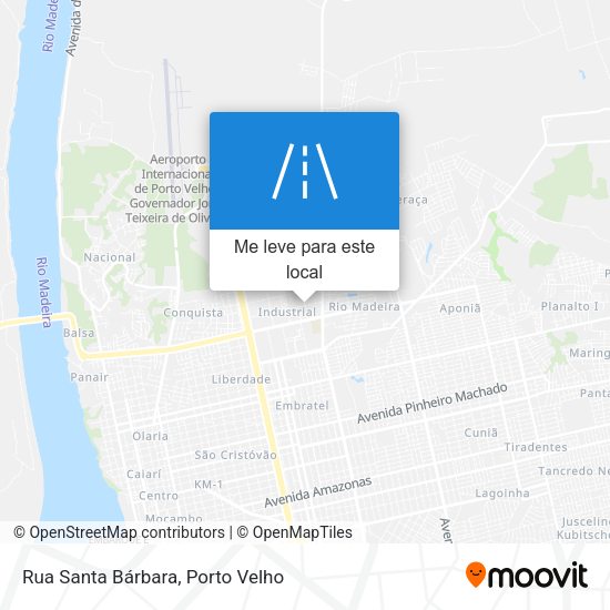 Rua Santa Bárbara mapa