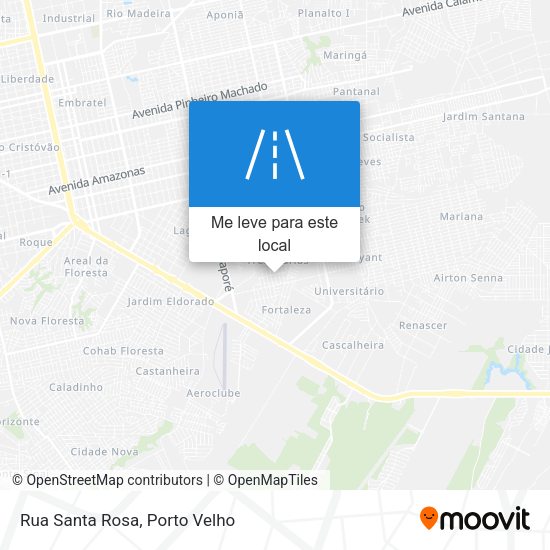 Rua Santa Rosa mapa