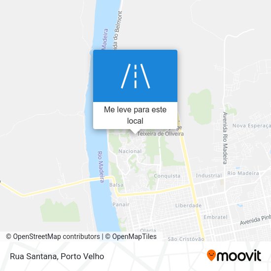 Rua Santana mapa