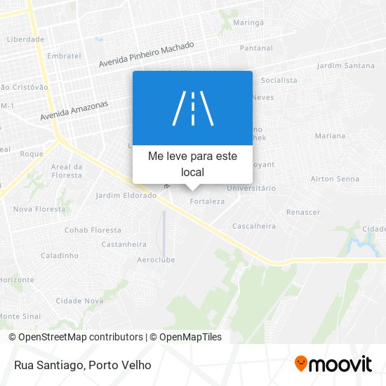 Rua Santiago mapa