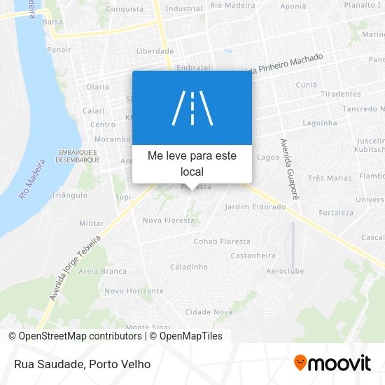 Rua Saudade mapa