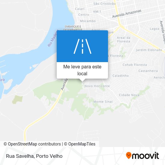 Rua Savelha mapa