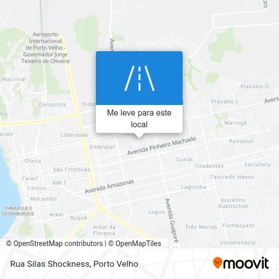 Rua Silas Shockness mapa