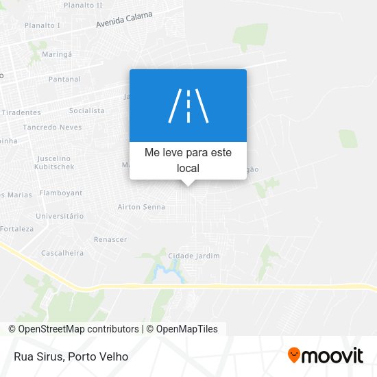 Rua Sirus mapa