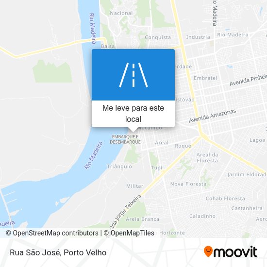 Rua São José mapa