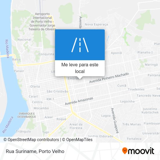 Rua Suriname mapa