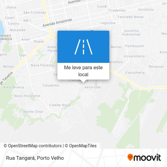 Rua Tangará mapa