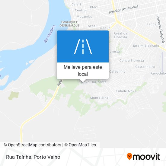 Rua Taínha mapa