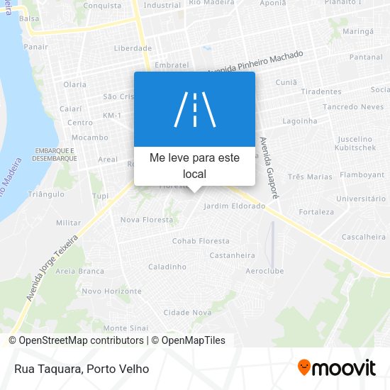 Rua Taquara mapa