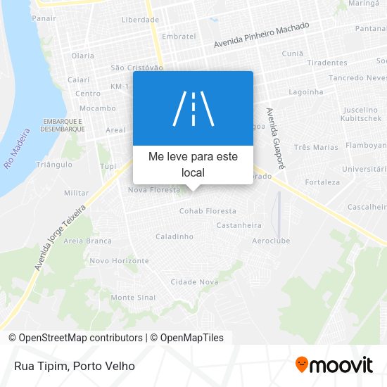 Rua Tipim mapa