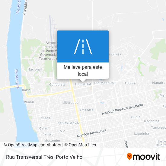 Rua Transversal Três mapa
