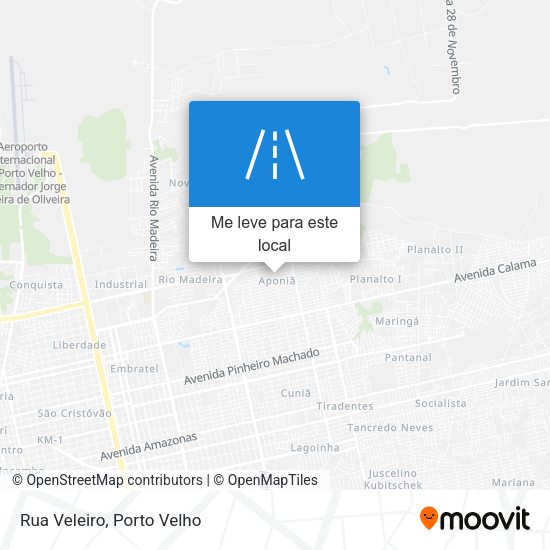 Rua Veleiro mapa