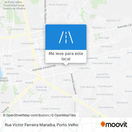 Rua Victor Ferreira Manaiba mapa