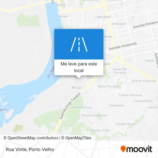 Rua Vinte mapa