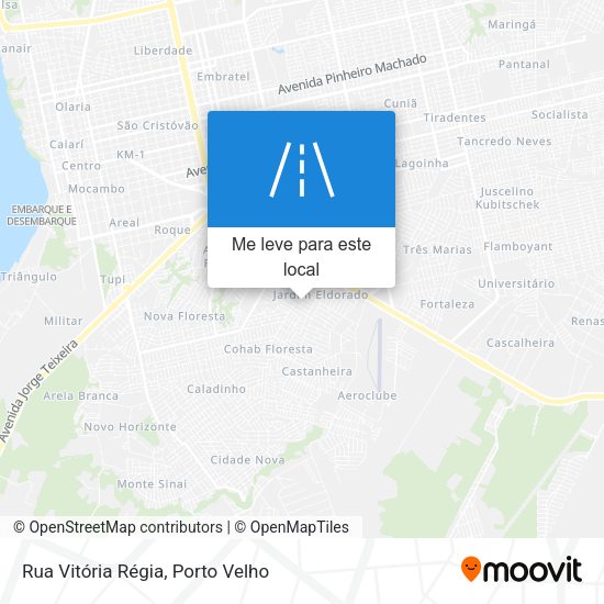 Rua Vitória Régia mapa
