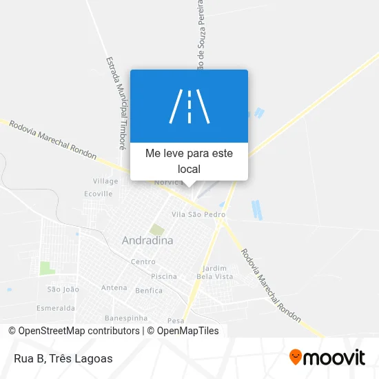 Rua B mapa