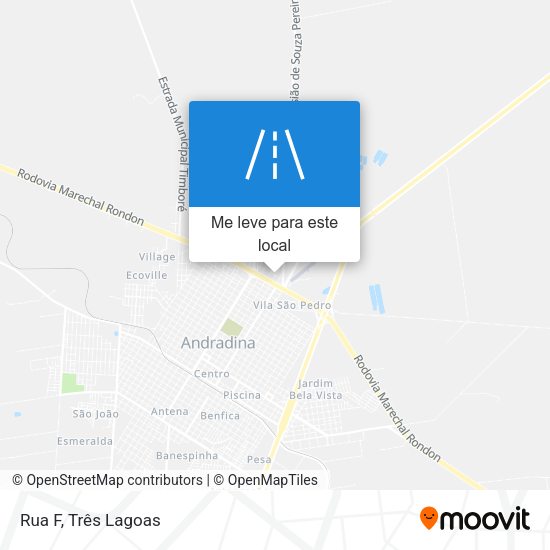 Rua F mapa