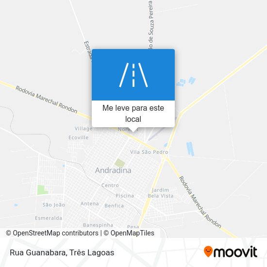 Rua Guanabara mapa