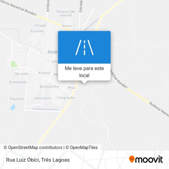 Rua Luiz Óbici mapa