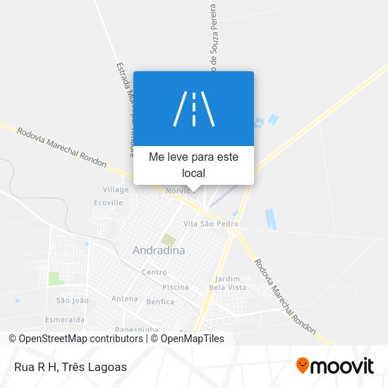 Rua R H mapa