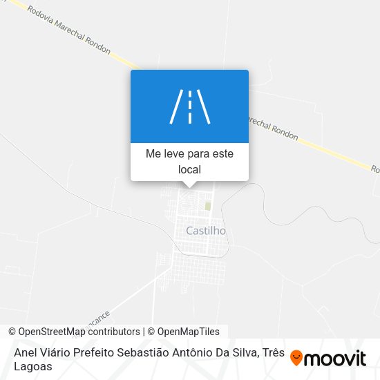 Anel Viário Prefeito Sebastião Antônio Da Silva mapa