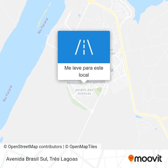 Avenida Brasil Sul mapa