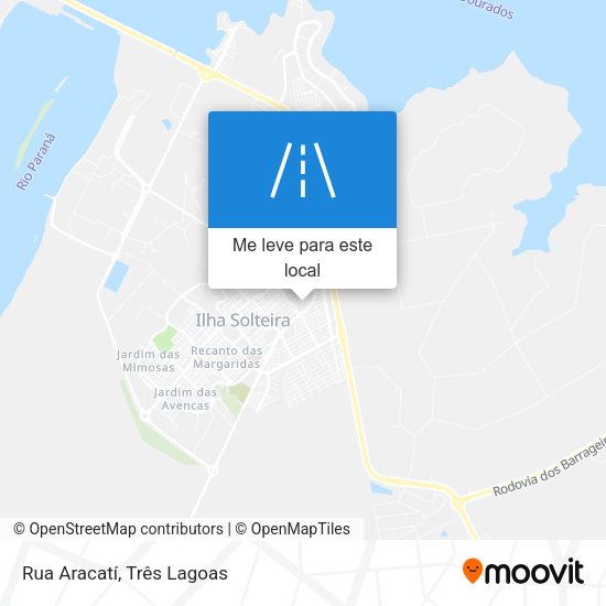 Rua Aracatí mapa
