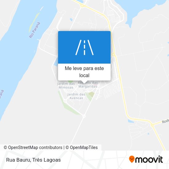 Rua Bauru mapa